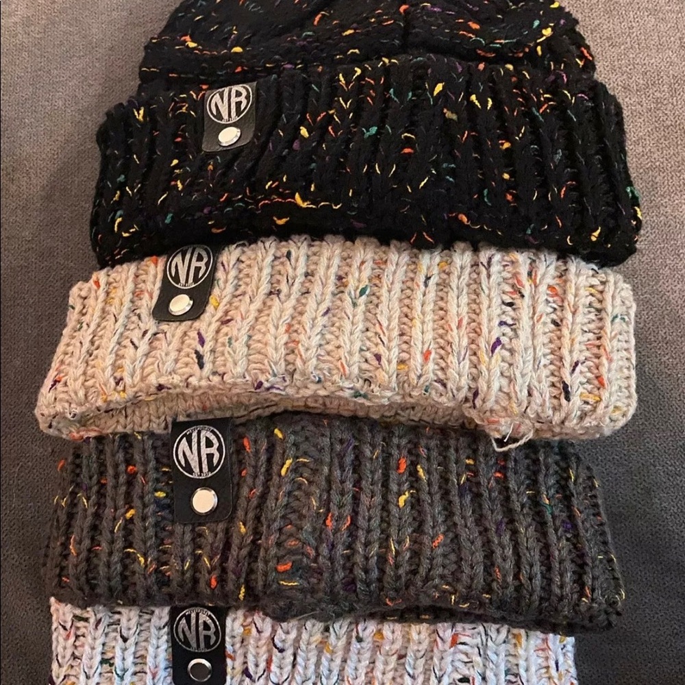 Confetti Beanie. Super soft and comfy, multiple colors available.